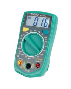 3-1/2 digits 1999 Counts Palm Size Digital Multimeter with Resistance, Temperature Tests