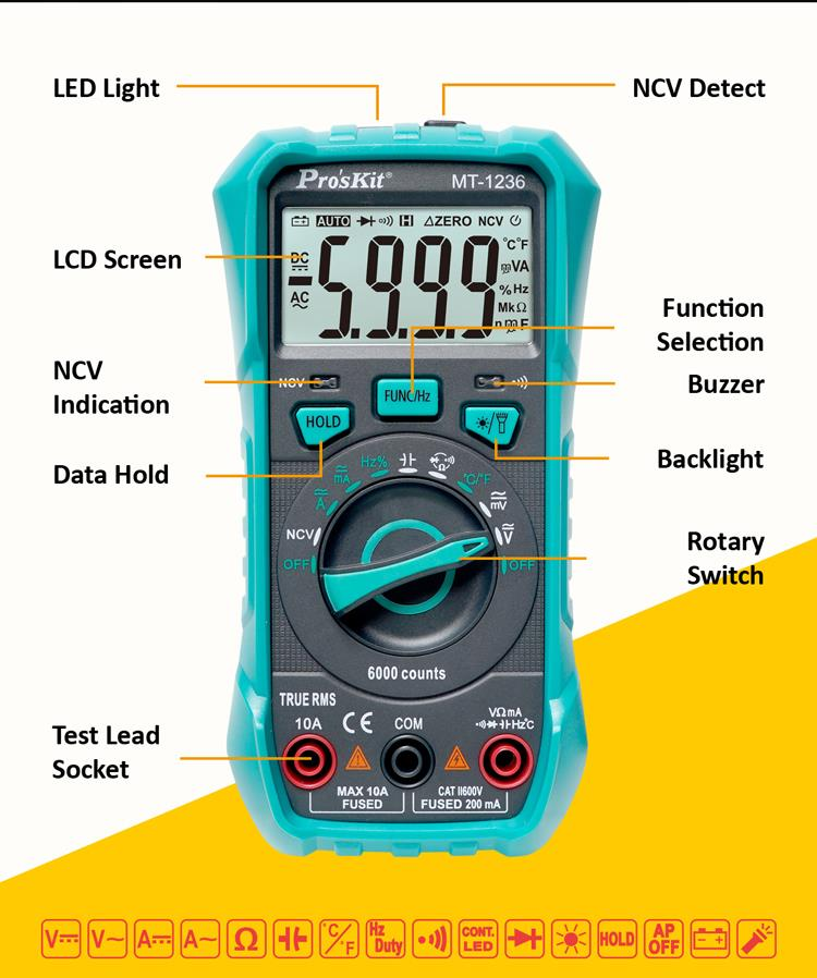3-5/6 True-RMS Compact Digital Multimeter