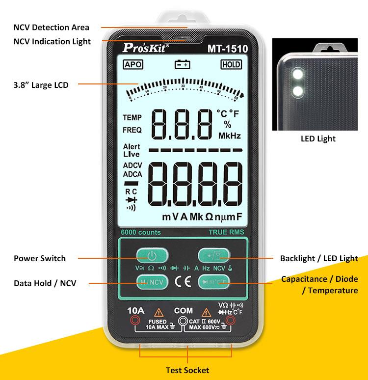 Pocket Size True-RMS Auto-Range Multimeter