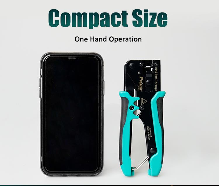 Pass-Through Mini RJ45 Crimper