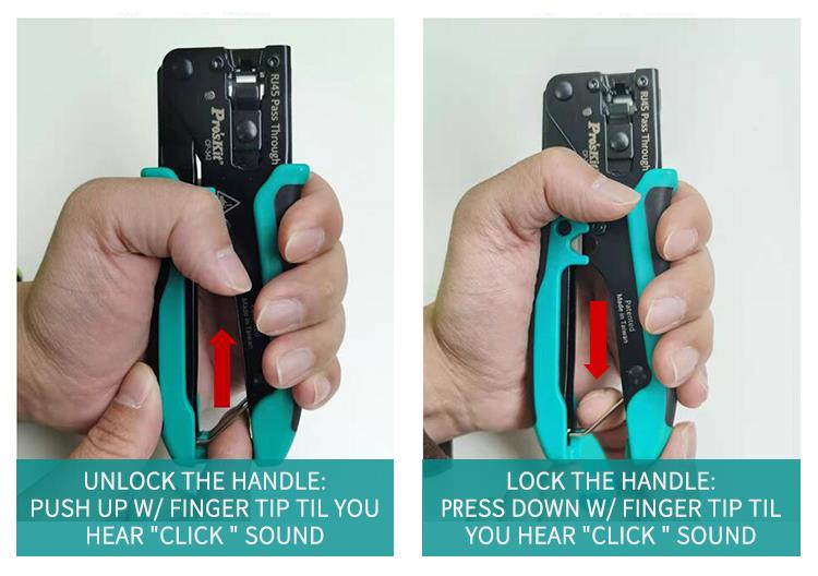 Pass-Through Mini RJ45 Crimper
