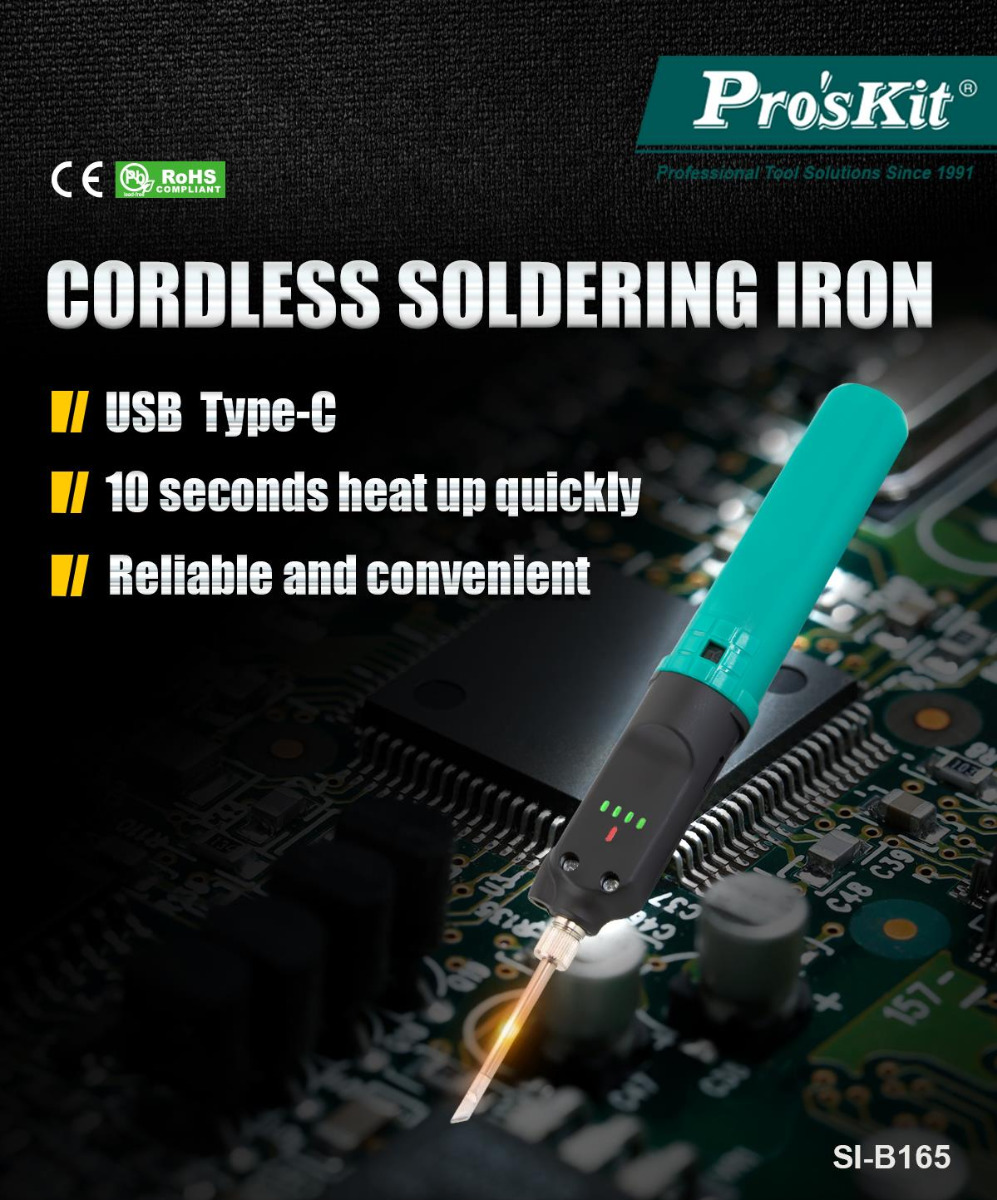 Cordless 12W Soldering Iron with USB Type-C Charging