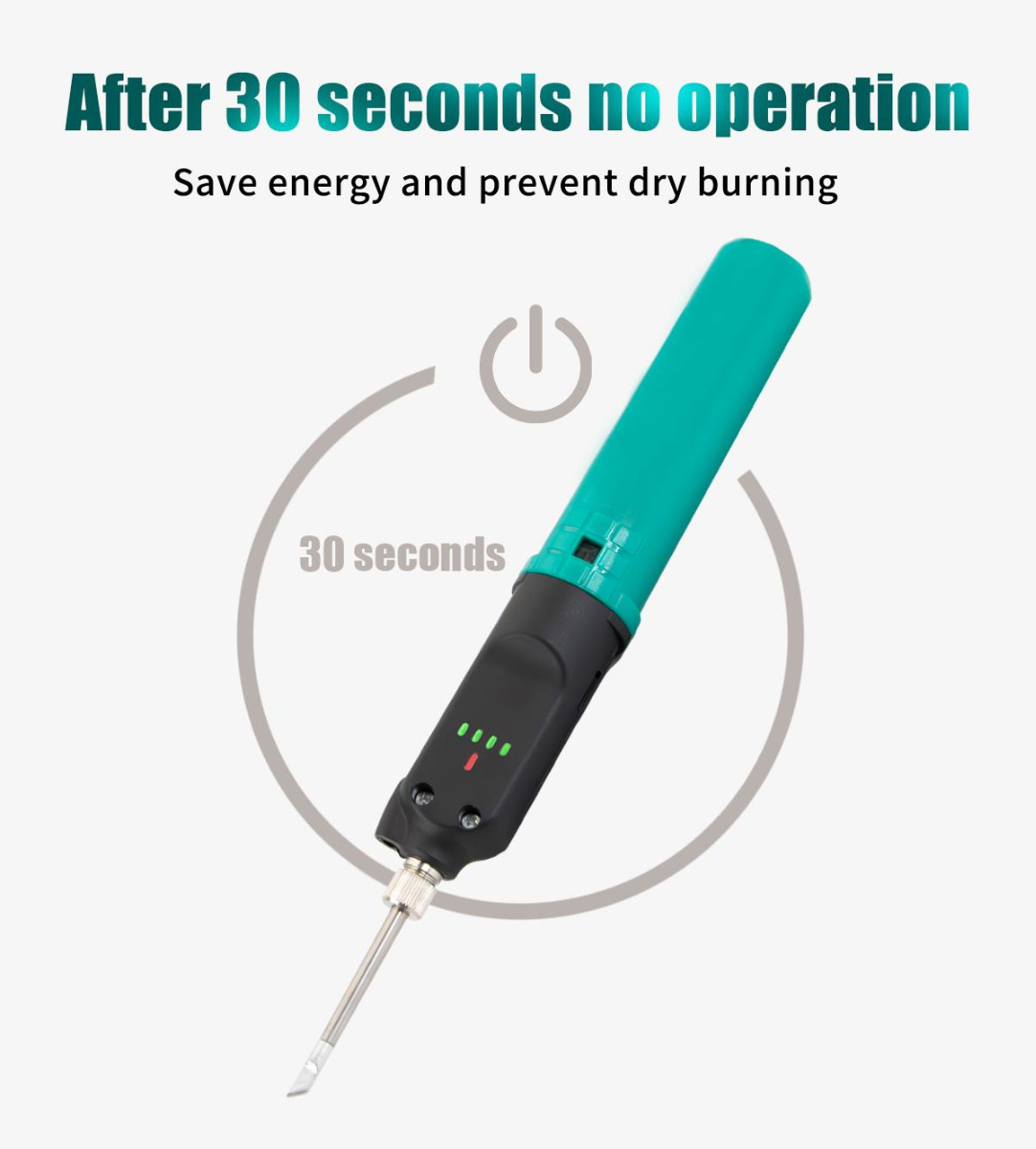Cordless 12W Soldering Iron with USB Type-C Charging
