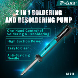 40 Watt 2-in-1 Soldering Iron and Desoldering Pump - Image 5