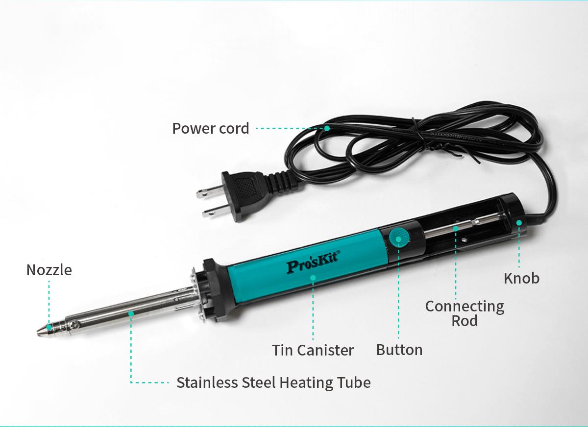 40 Watt 2-in-1 Soldering Iron and Desoldering Pump