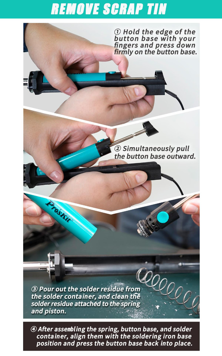 40 Watt 2-in-1 Soldering Iron and Desoldering Pump