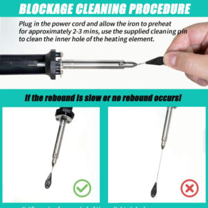 40 Watt 2-in-1 Soldering Iron and Desoldering Pump - Image 11