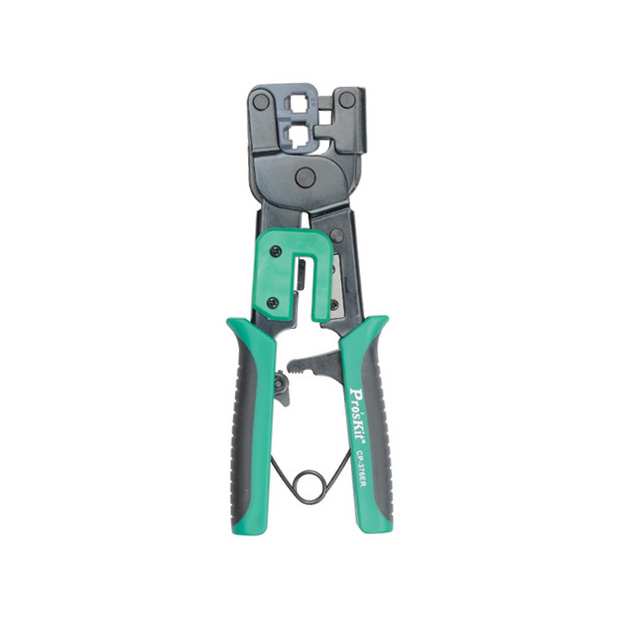 Ratcheted Modular Plug Crimper