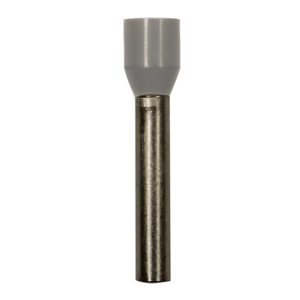 Wire Ferrule, Gray, AWG 12, 18 mm Barrel, 100 per bag - Image 1