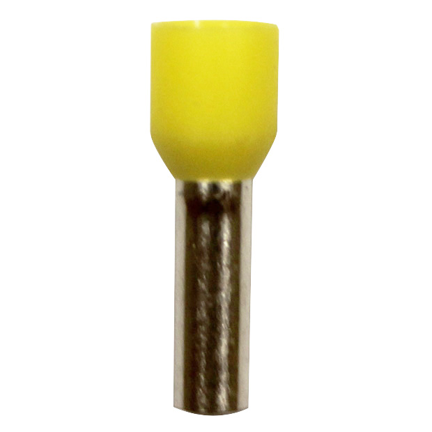 Wire Ferrule, 100 pk, Yellow, AWG 10, 12 mm Barrel