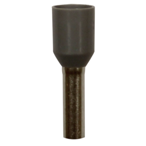 Wire Ferrule, Gray, AWG 12, 10 mm Barrel, 200 per bag - Image 1