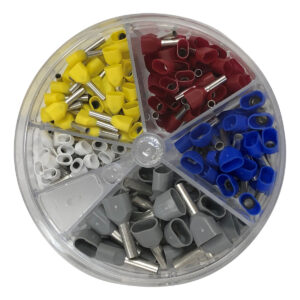 Wire Ferrule Assortment Pack, Twin Ferrules 20-12 AWG Insulated - Image 2