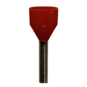 Wire Ferrule, Orange, Twin, AWG 20x2, 8mm Barrel, 500 per bag