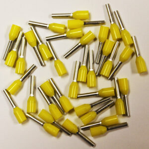 Wire Ferrule, Yellow, AWG 18, 8 mm Barrel, 500 per bag - Image 2