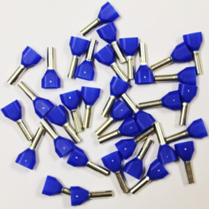 Wire Ferrule, 100 pk, Blue, Dual AWG 14 - Image 2