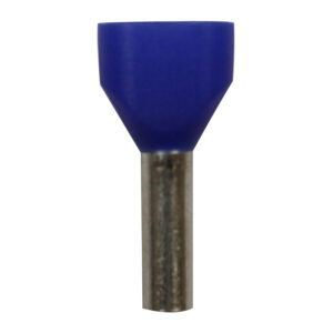 Wire Ferrule, 100 pk, Blue, Dual AWG 14