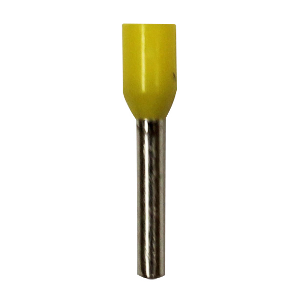 Wire Ferrule,100 pk, Yellow, AWG 18