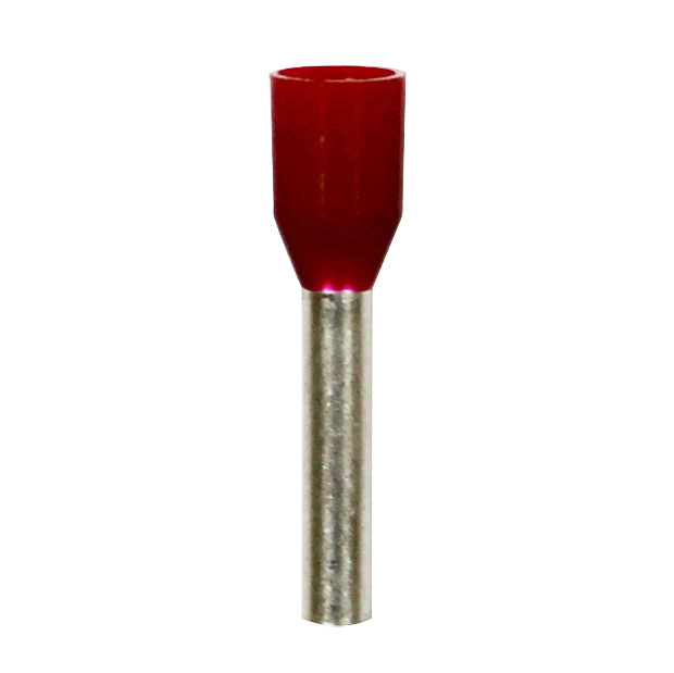 Wire Ferrule, Red, AWG 16, 10 mm Barrel, 500 per bag