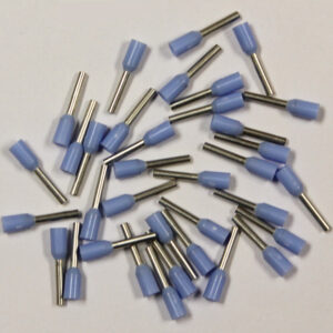 Wire Ferrule, Light Blue, AWG 24, 6 mm Barrel, 500 per bag - Image 2