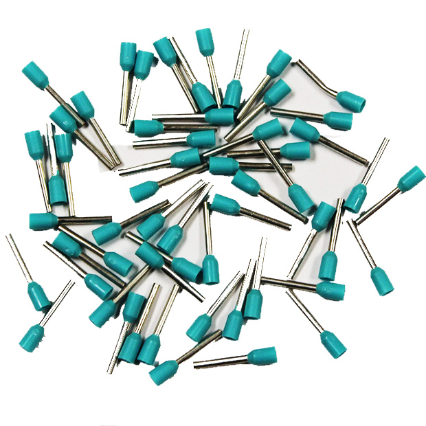 Wire Ferrule, 100 pk, Turquoise, AWG 22