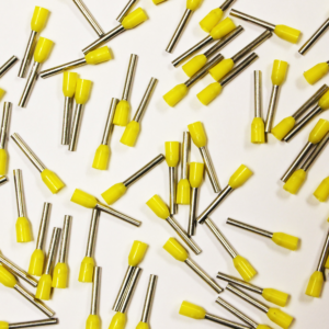 Wire Ferrule, Yellow, AWG 18, 12 mm Barrel, 500 per bag - Image 2