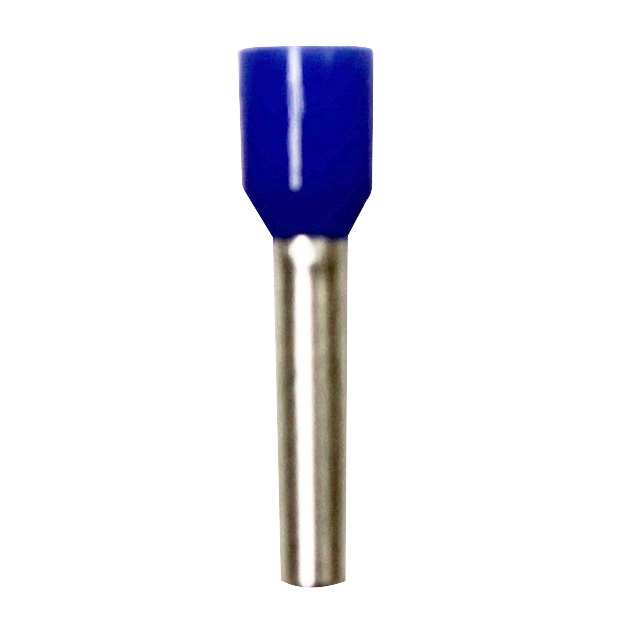 Wire Ferrule, Blue, AWG 14, 12 mm Barrel, 500 per bag