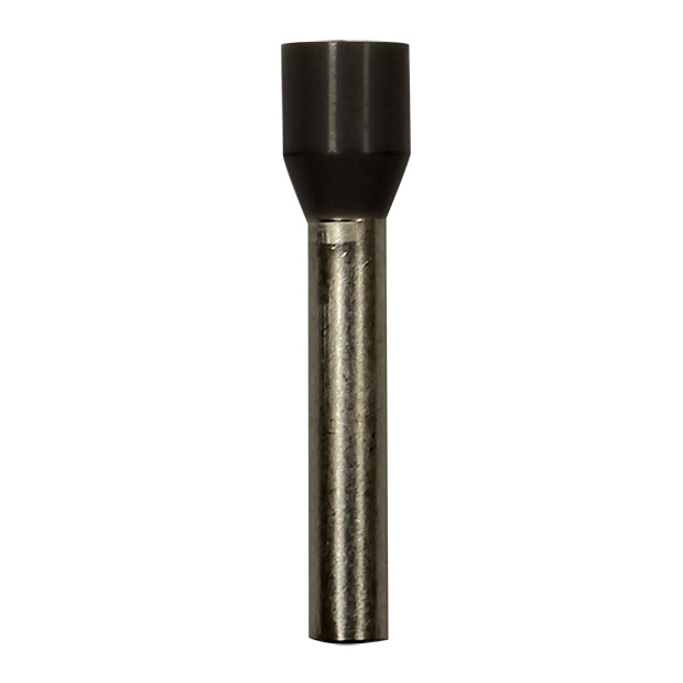 Wire Ferrule, Gray, AWG 12, 18 mm Barrel, 100 per bag