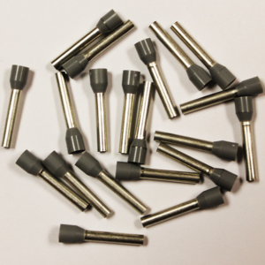 Wire Ferrule, Gray, AWG 12, 18 mm Barrel, 100 per bag - Image 2