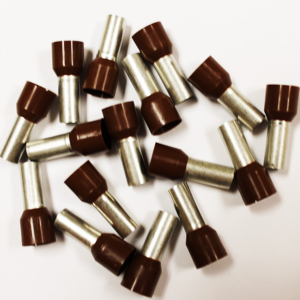 Wire Ferrule, Brown, AWG 4, 16 mm Barrel, 50 per bag - Image 2