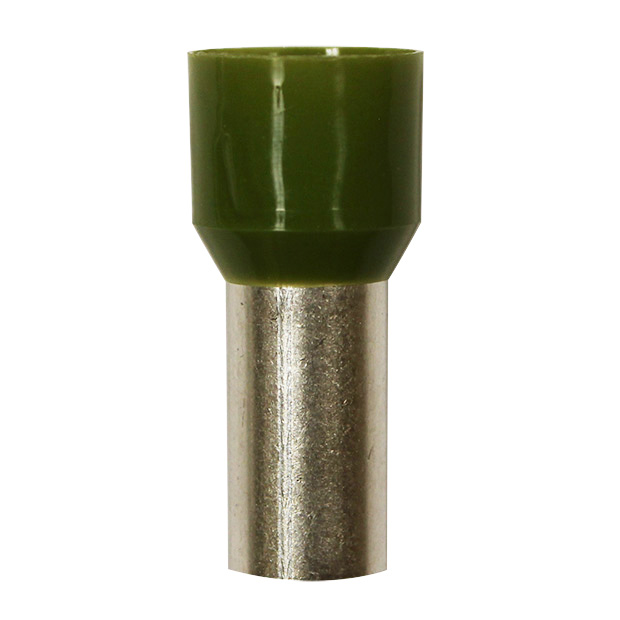 Wire Ferrule, Olive, AWG 1/0, 20 mm Barrel, 25 per bag