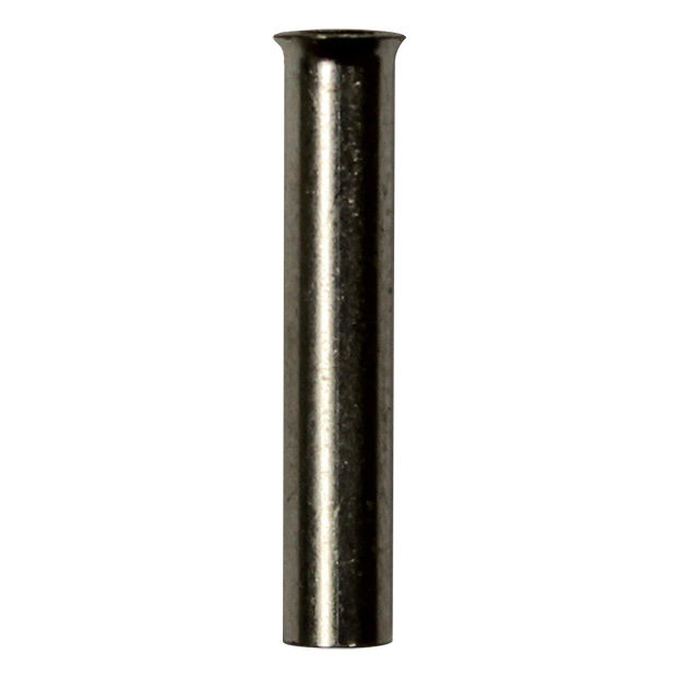 Wire Ferrule, uninsulated, AWG 12, 18 mm Long, 500 per bag