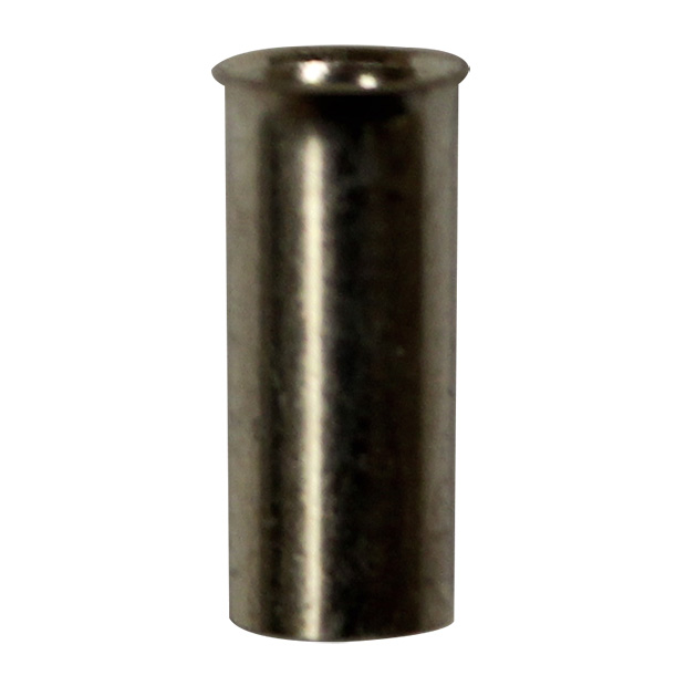Wire Ferrule, uninsulated, AWG 10, 10 mm Long, 500 per bag
