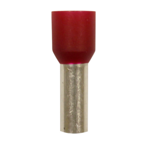 Wire Ferrule, Red, AWG 8, 12 mm Barrel, 100 Per Bag