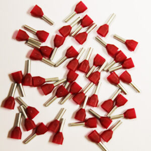 Wire Ferrule, 100 pk, Red, Twin AWG 18 - Image 2