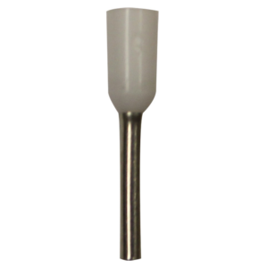Wire Ferrule, White, AWG 20, 8 mm Barrel, 500 per bag