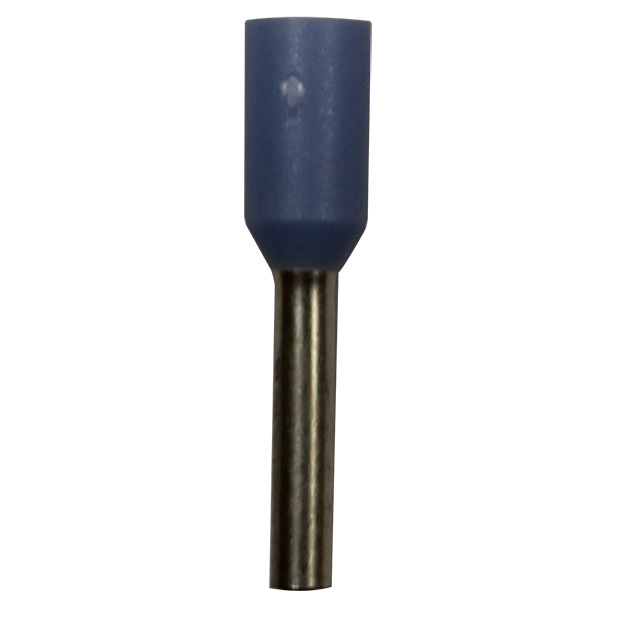 Wire Ferrule, Blue, AWG 20, 8 mm Barrel, 500 per Bag