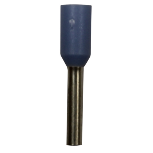 Wire Ferrule, 100 pk, Blue AWG 20, 8mm Barrel