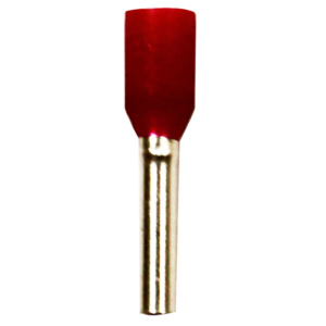 Wire Ferrule, 100 pk, Red, AWG 18
