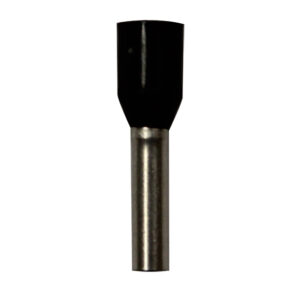Wire Ferrule, Black, AWG 16, 8 mm Barrel, 500 per bag
