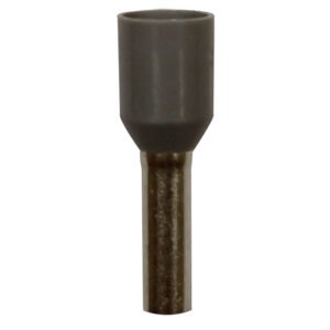 Wire Ferrule, 100 pk, Gray AWG 14, 8mm Barrel