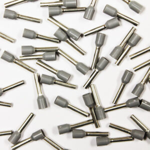Wire Ferrule , Gray, AWG 14, 12 mm Barrel, 500 per Bag - Image 2