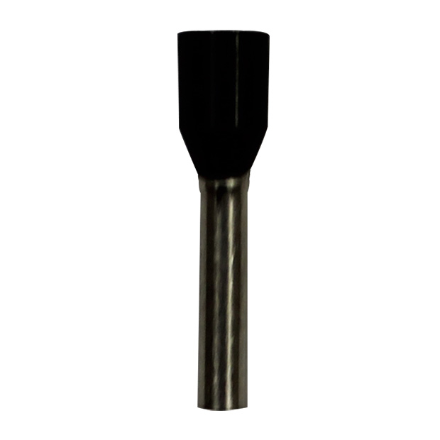 Wire Ferrule, Black, AWG 16, 10mm Barrel, 500 per bag