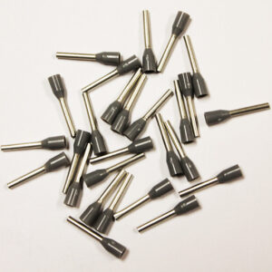 Wire Ferrule, Gray, AWG 20, 10mm Barrel, 500 per bag - Image 2