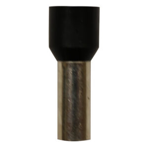 Wire Ferrule, Black, AWG 4, 18mm Barrel, 50 per bag