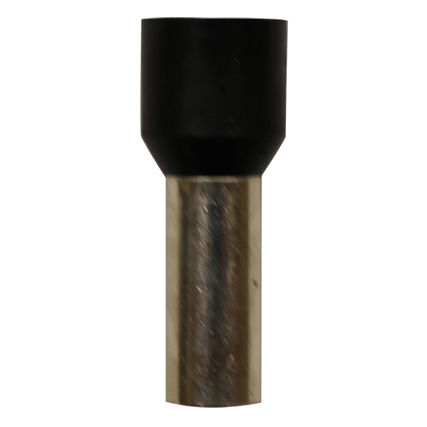Wire Ferrule, Black, AWG 4, 18mm Barrel, 50 per bag