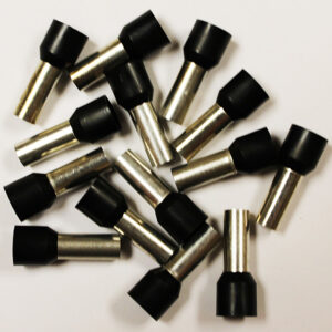 Wire Ferrule, Black, AWG 4, 18mm Barrel, 50 per bag - Image 2