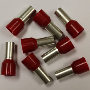 Wire Ferrule, Red, AWG 2, 16mm Barrel, 25 per bag - Image 2