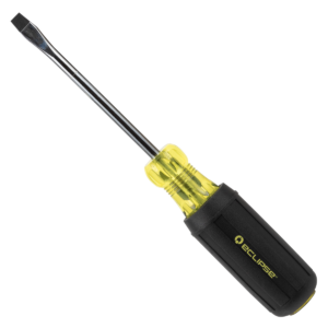 Flat Blade Rubber Grip Screwdriver 1/4 x 4"