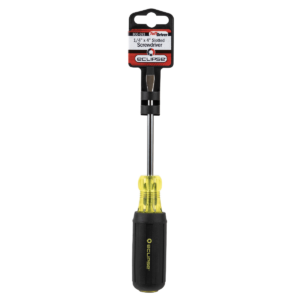 Flat Blade Rubber Grip Screwdriver 1/4 x 4" - Image 3