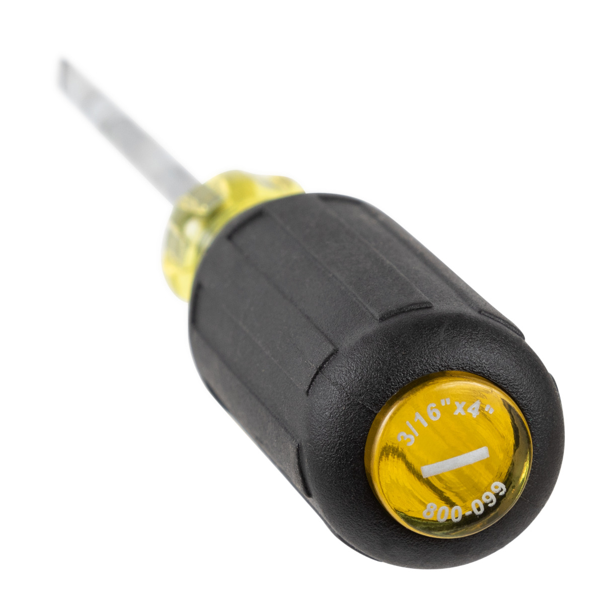 Flat Blade Rubber Grip Screwdriver 3/16 x 4"